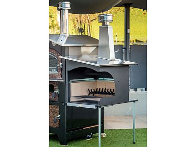 Verdegarden Barbecue per forno a legna Tranquilli - Serie Leone Frontale